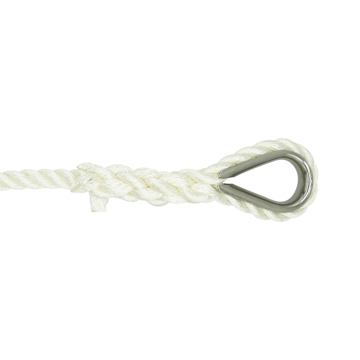 Nylon Anchor Rope With Stainless Steel Thimble - 1/2